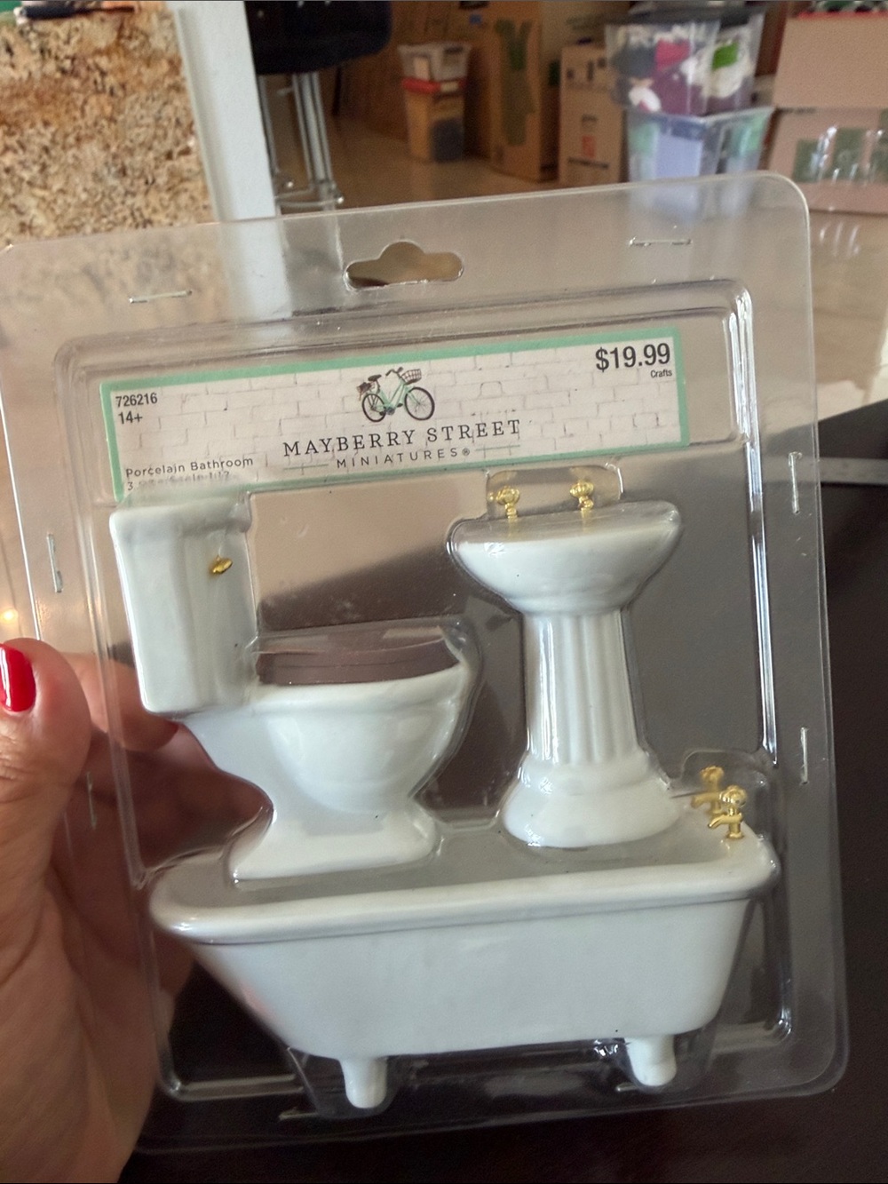 Porcelain Bathroom Set - White
